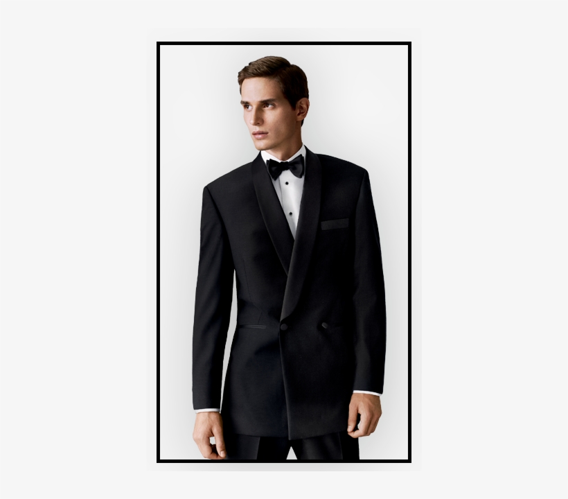 Man In Black Tuxedo With Black Bow Tie - Tuxedo, transparent png download