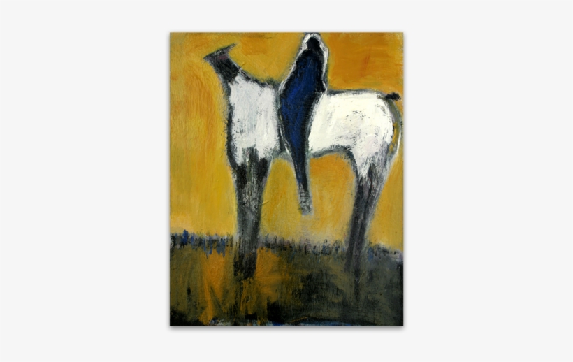 White Horse And Rider - Horse, transparent png download