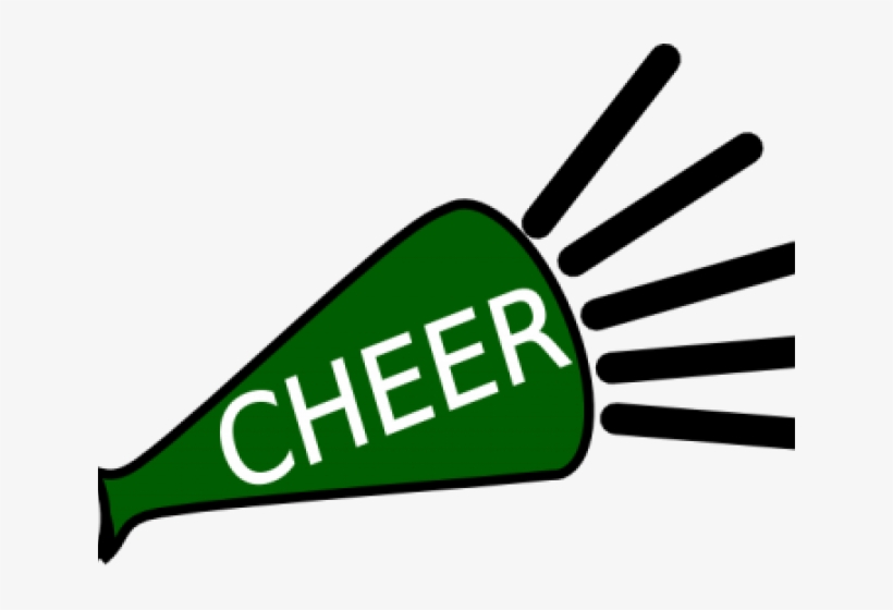 Cheerleading Megaphones Clipart - Green Cheerleader Clipart, transparent png download