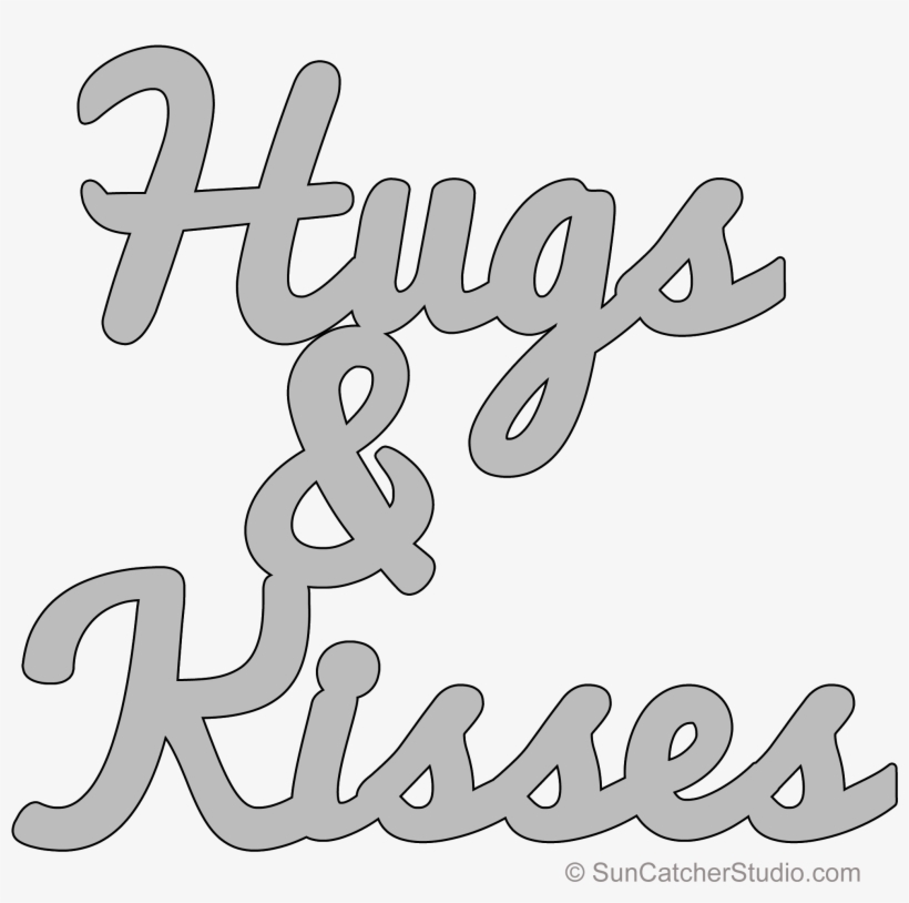 Hugs & Kisses Pattern - Pattern, transparent png download