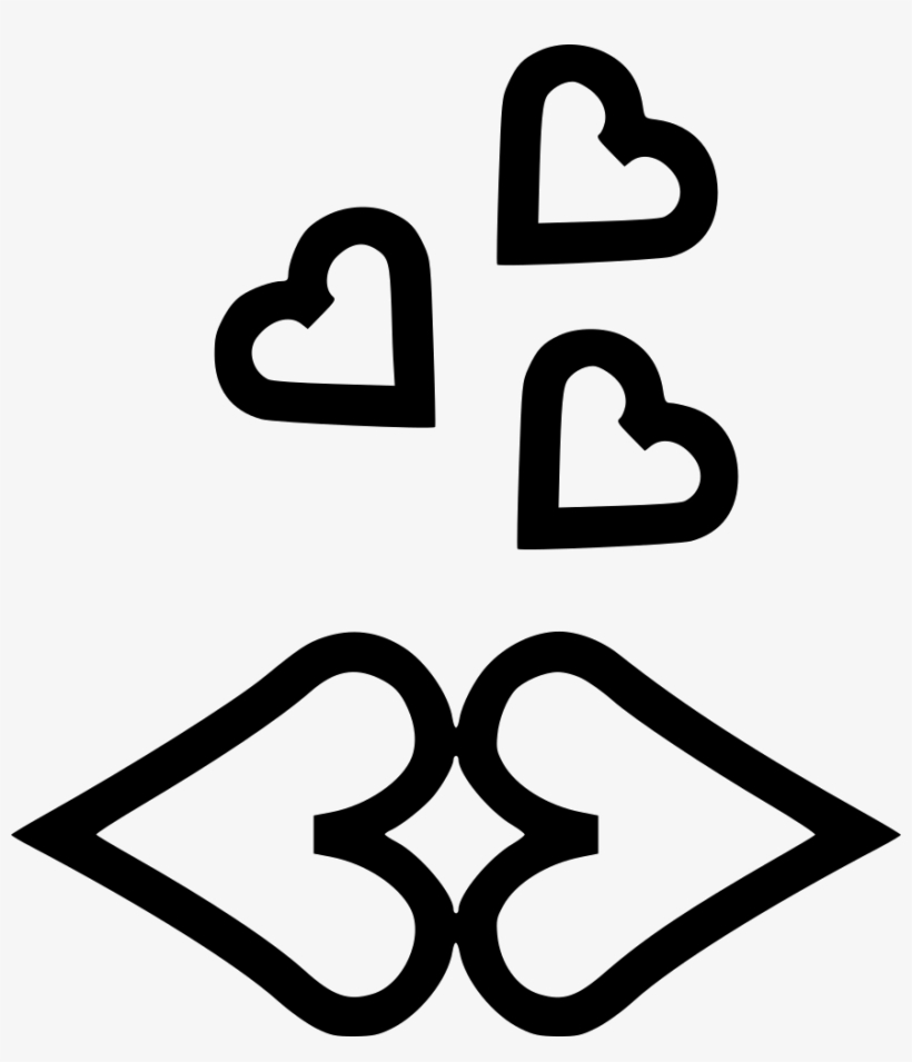 Lips Kiss Kisses Romantic Comments - Couple Icon Png, transparent png download