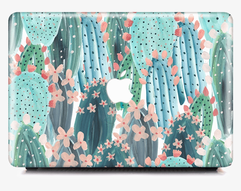 Painting Cactus Laptop Sleeve - 13", transparent png download