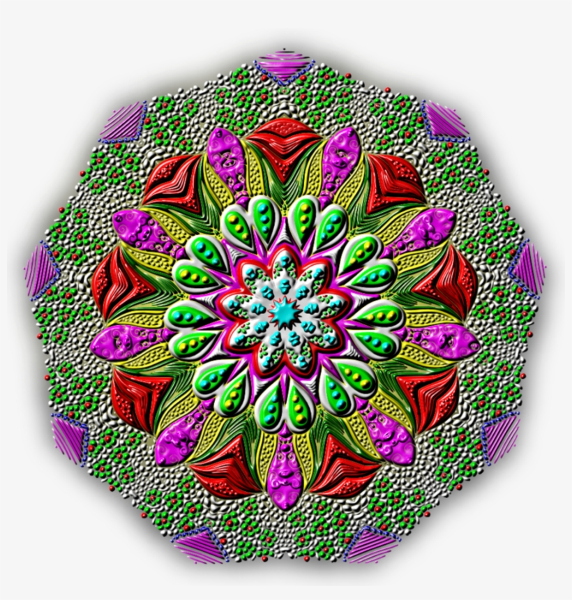 Peacock Feathers Mandala By Kat Ahrens - Feather, transparent png download