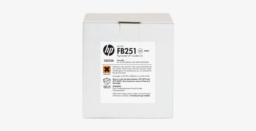 Hp Fb251 Ink Cartridge, White - 1-pack, transparent png download