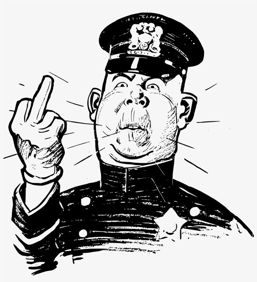 This Free Icons Png Design Of Middle Finger Cop, transparent png download