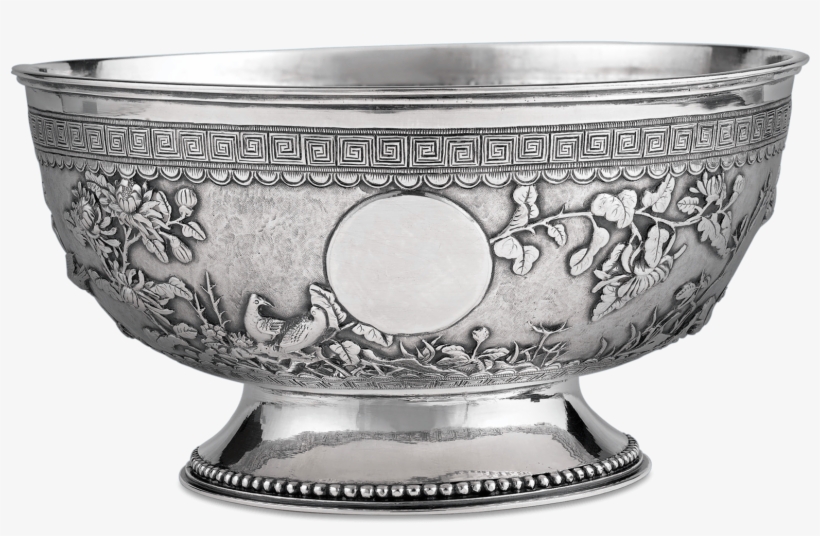 Chinese Export Silver Bowl, transparent png download