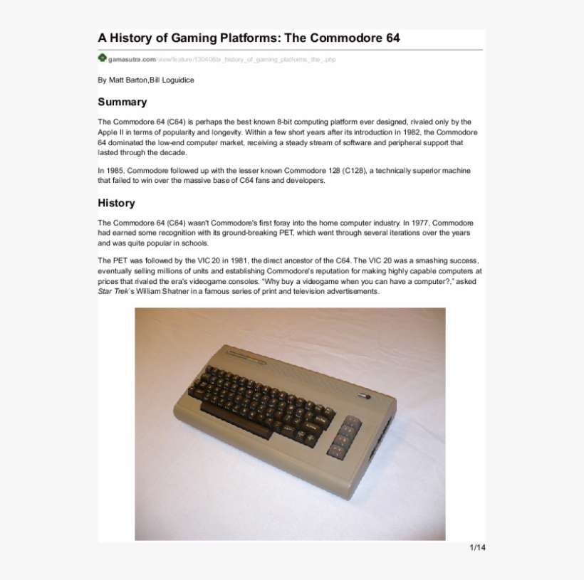 A History Of Gaming Platforms The Commodore 64 Hot, transparent png download