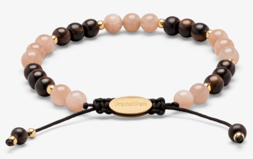 Ebony Moonstone Womens Macrame Bracelet 6mm, transparent png download