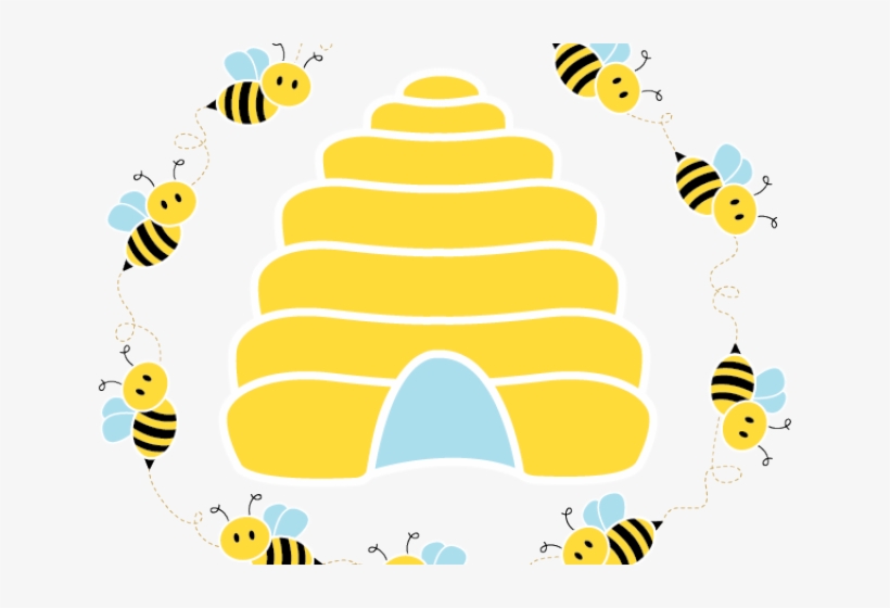 Bee Hive Clipart Circle, transparent png download