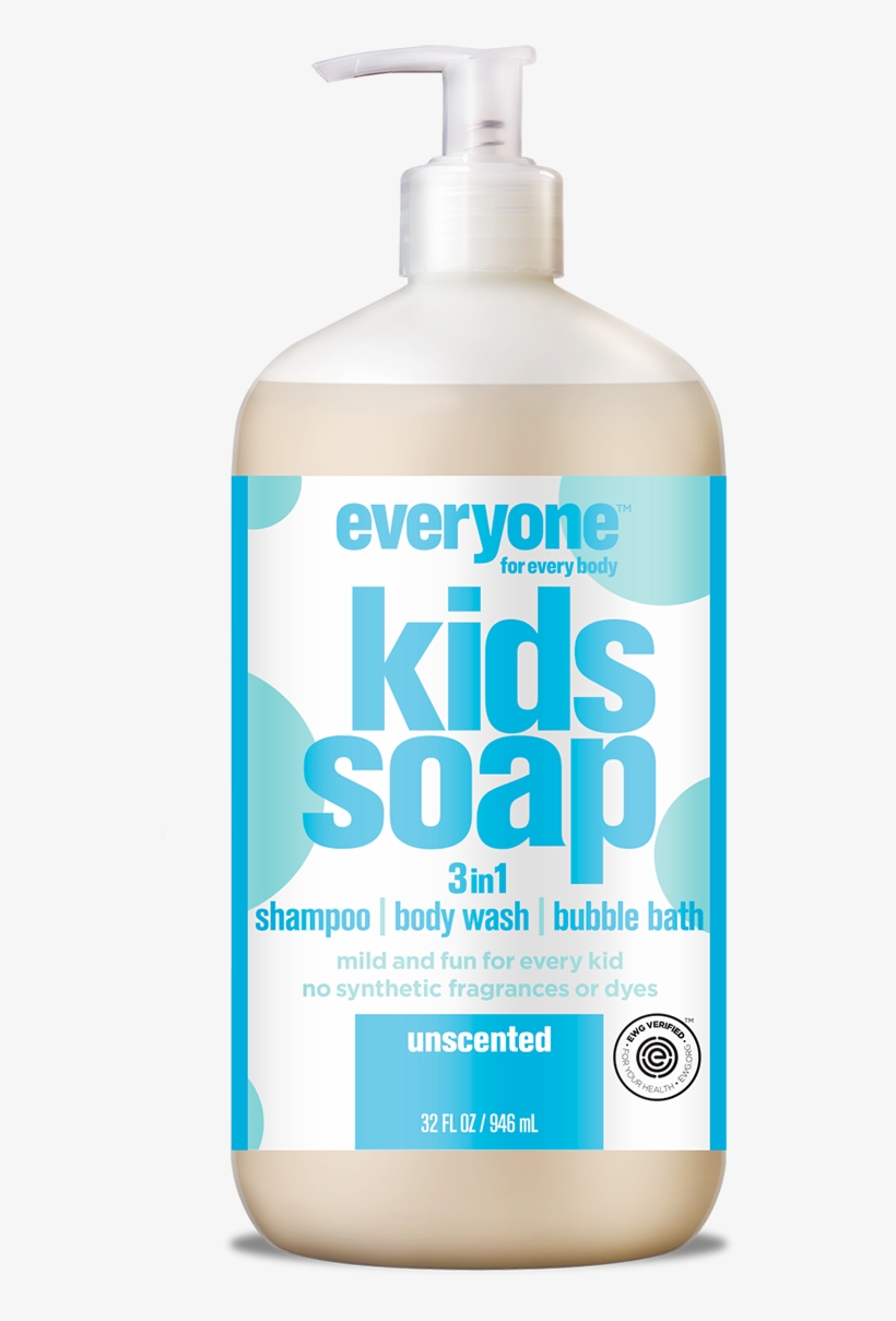 Everyone For Kids 3 In 1 Soap Unscented 32 Oz - Small World Trading Company, transparent png download