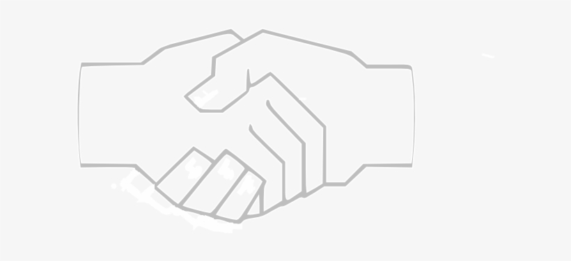 How To Set Use Simple Handshake Gray Clipart, transparent png download