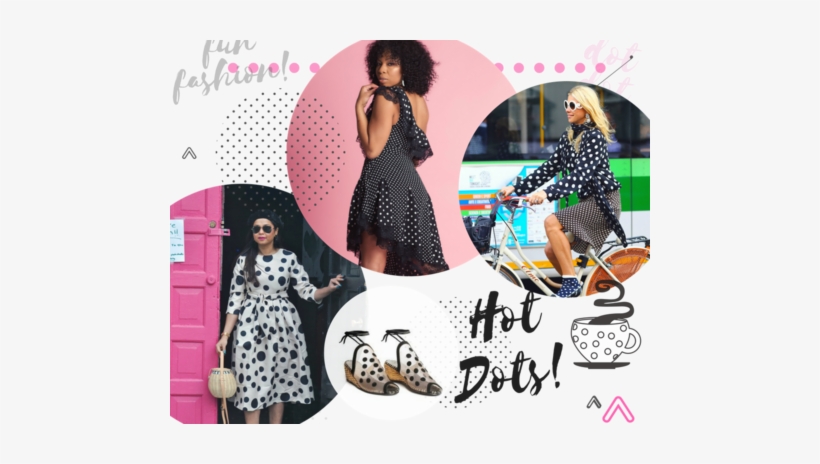 Polka Dot Fashion Blog Post - Girl, transparent png download