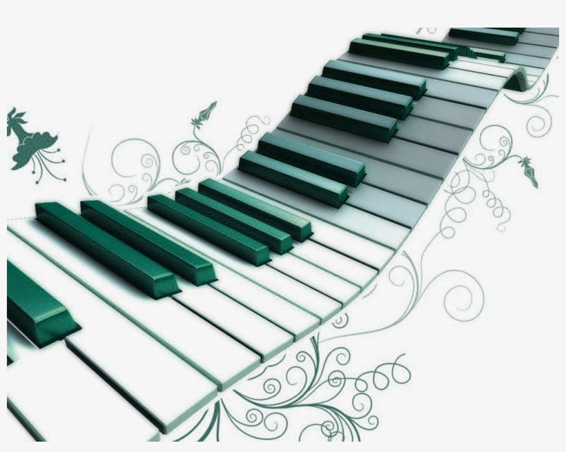 Green Piano Png - Piano Png, transparent png download