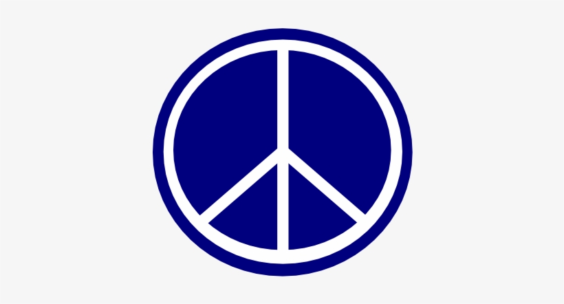 Navy Logo Clip Art - Peace Symbol Round Ornament, transparent png download