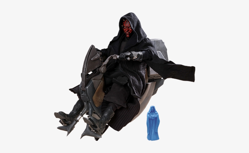 About The Darth Maul With Speeder Sixth Scale Figure - Star Wars Darth Maul Sith Speeder, transparent png download