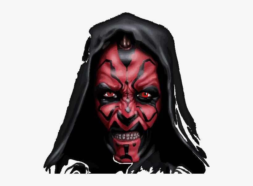 Starwars Darth Maul - Poster Wpap Darth Maul - Star Wars, transparent png download