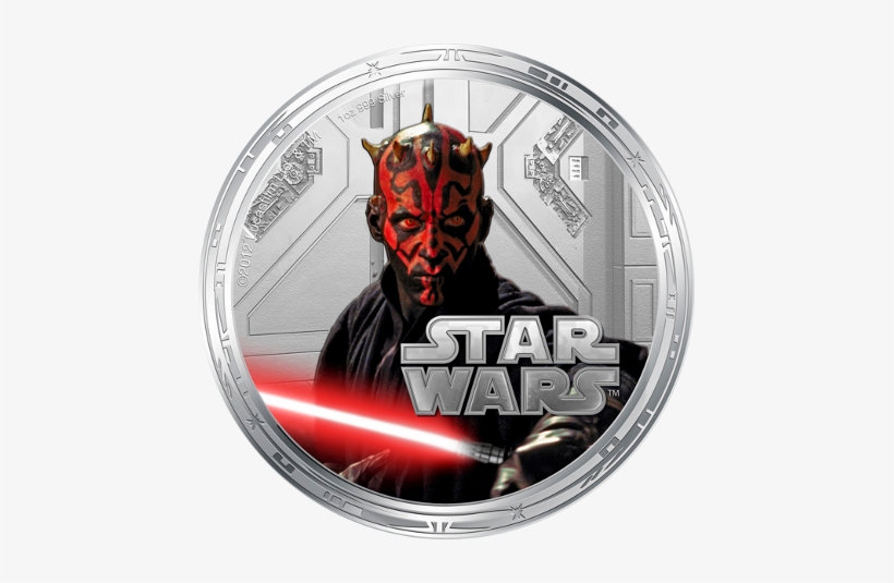 Darth Maul - Silver Coin Star Wars, transparent png download
