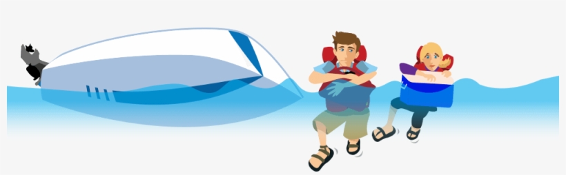 Emergency Response To Falling Overboard - Illustration, transparent png download