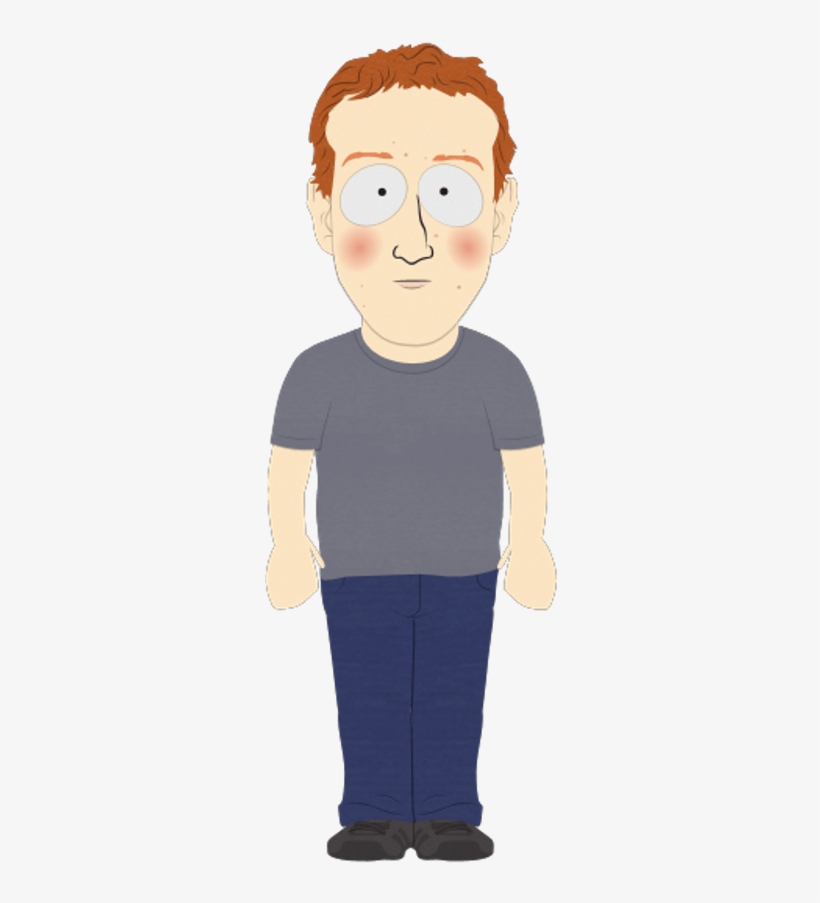 Celebrities Mark Zuckerberg - Mark Zuckerberg South Park, transparent png download