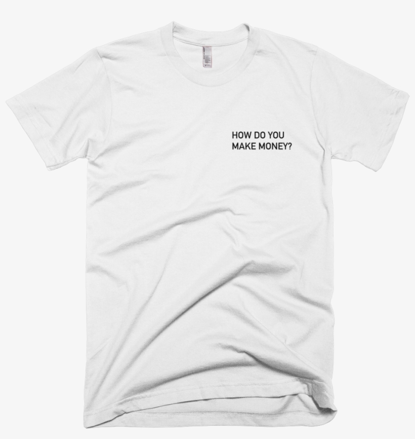 Front Side Of White Tee Shirt With Black Font Referencing - Mt Joy T Shirt, transparent png download