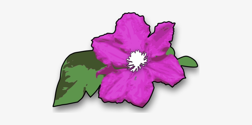 Png Image Purple - Jungle Flower Clipart, transparent png download