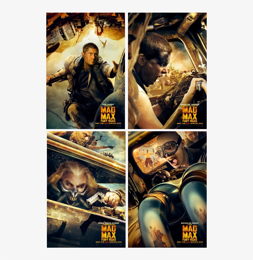 Reboot Of Mad Max Starring Mel Gibson Before 30 Years - Mad Max Fury Road Character Posters, transparent png download