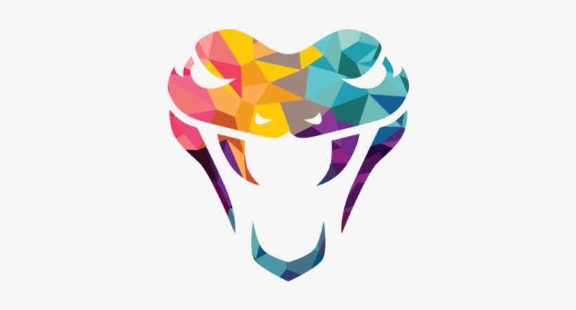 Colorido Cabeça De Cobra Logo - Snake Head Logo Png, transparent png download
