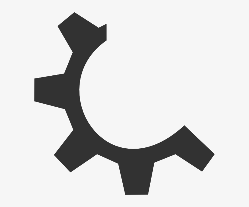 Half Gear Clipart, transparent png download