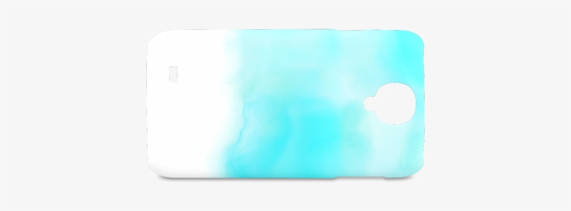 Blue Turquoise Bright Watercolor Abstract Hard Case - Iphone, transparent png download