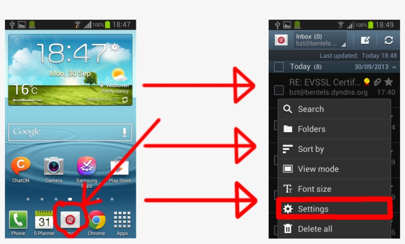 Opensettings - Samsung Galaxy Y Plus, transparent png download