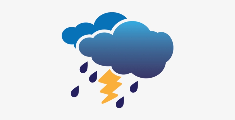 Collection Of Thunder Storm Icons Png Png Images - Thunderstorm Icon, transparent png download