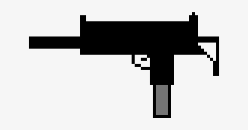Uzi - Pixel Art, transparent png download