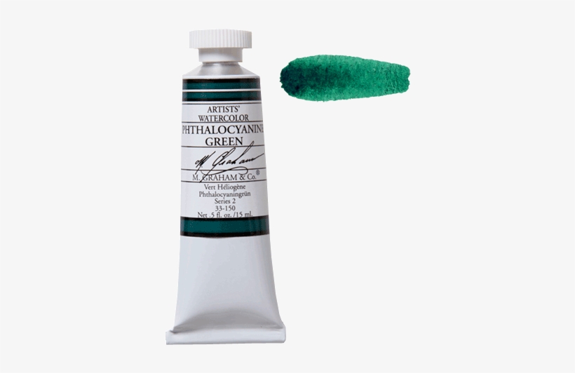 Watercolor Phthalocyanine Green150 - M Graham Cobalt Violet, transparent png download
