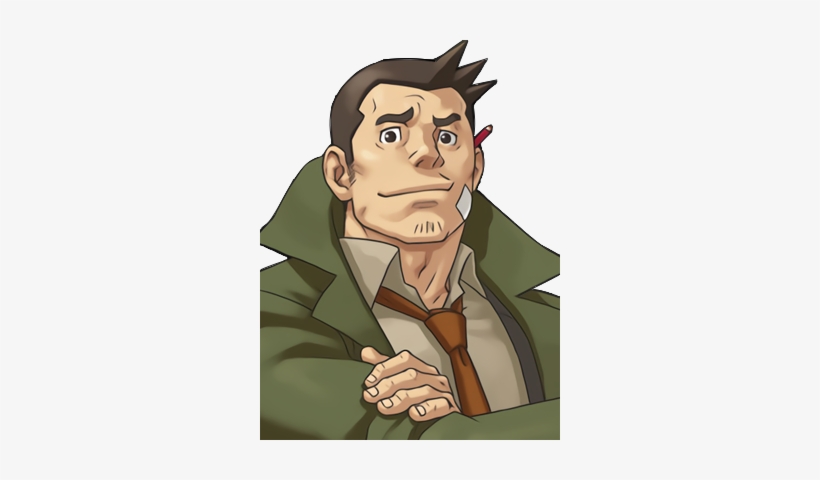 Dick Gumshoe Awesome Stuffs Pinterest Phoenix Wright - Dick Gumshoe, transparent png download