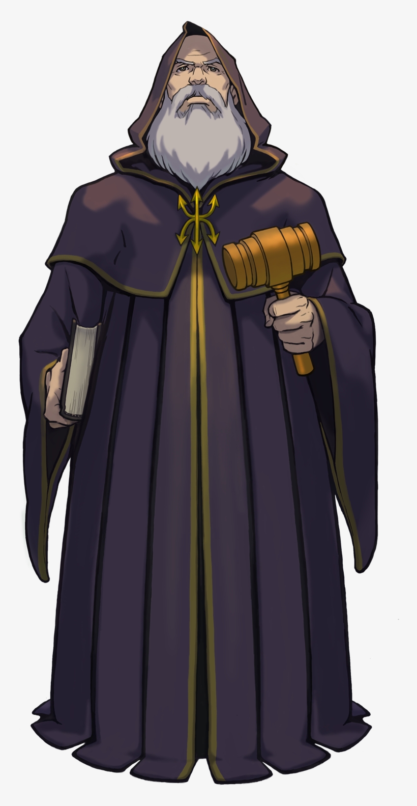 Professor Layton Vs Phoenix Wright Ace Attorney Nintendo - Judge, transparent png download