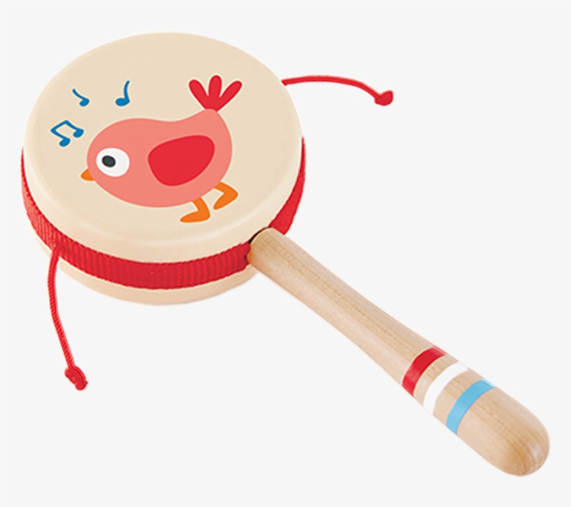 Hape New Live Baby Rattle Wooden Hand Drum Children - Infant, transparent png download