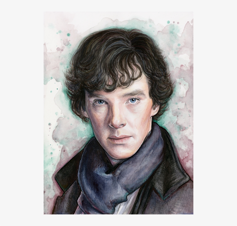 Click And Drag To Re-position The Image, If Desired - Benedict Cumberbatch Painting, transparent png download