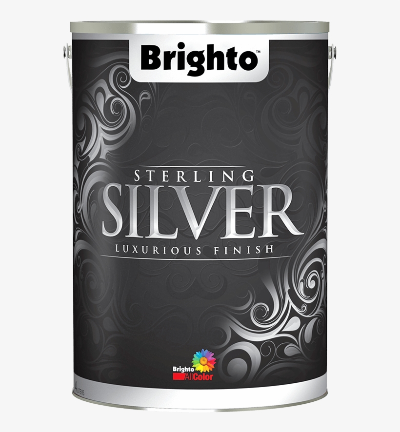 Brighto Sterling Silver Is A Fancy Water-based Paint - Brighto Paints, transparent png download