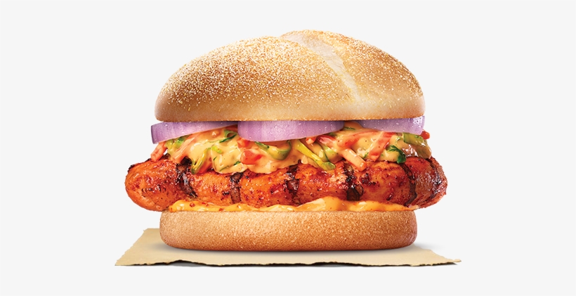 A Juicy Whole, Boneless Chicken Leg Marinated In Our - Tandoori Chicken Burger Png, transparent png download