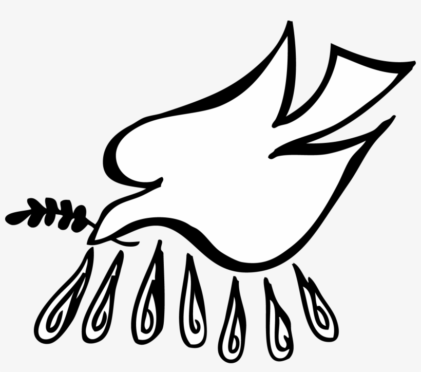 Dove And Cross Clipart - Holy Spirit Clipart, transparent png download