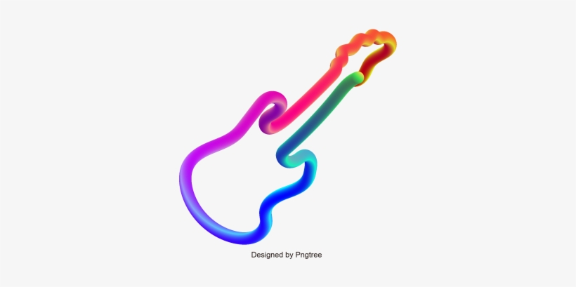3d Guitar Vector Design, 3d, Guitar Vector, Guitar - Guitarra 3d Png, transparent png download