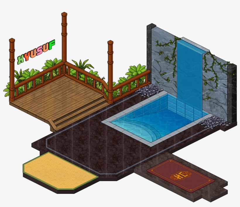 Habbo Bg Spa - Habbo Room Bg, transparent png download