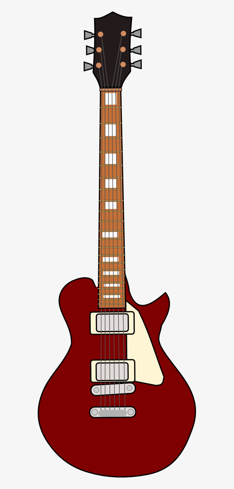 Electric Guitar Clipart - Gibson Les Paul, transparent png download