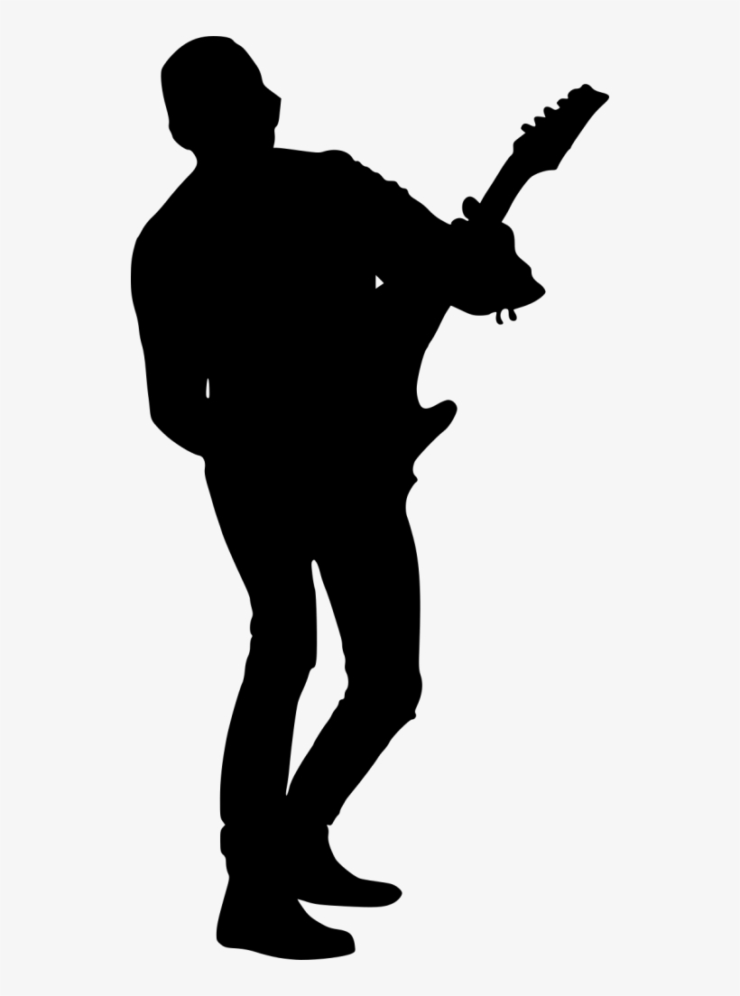 Free Png Electric Guitar Player Png Images Transparent - Silhouette Guitar Player, transparent png download