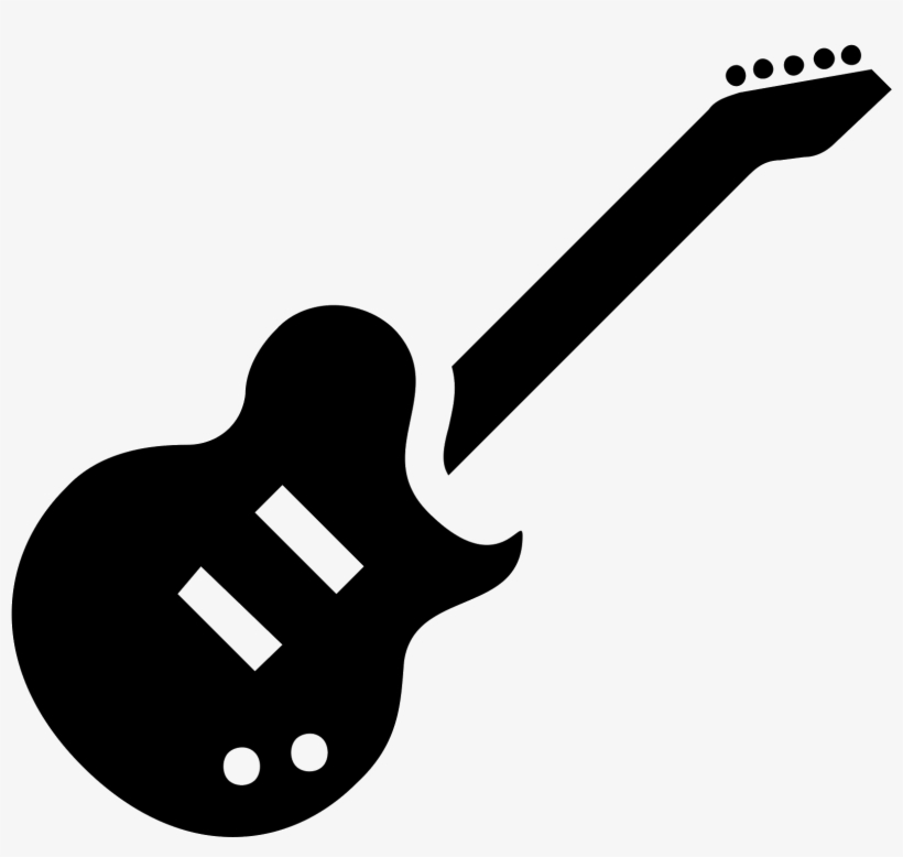 Music Guitar Player Silhouette - Guitar Icon Png, transparent png download