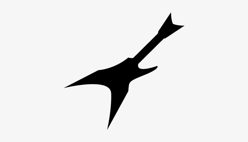 Electric Guitar Silhouette Vector - Iconos De Guitarras Electricas, transparent png download