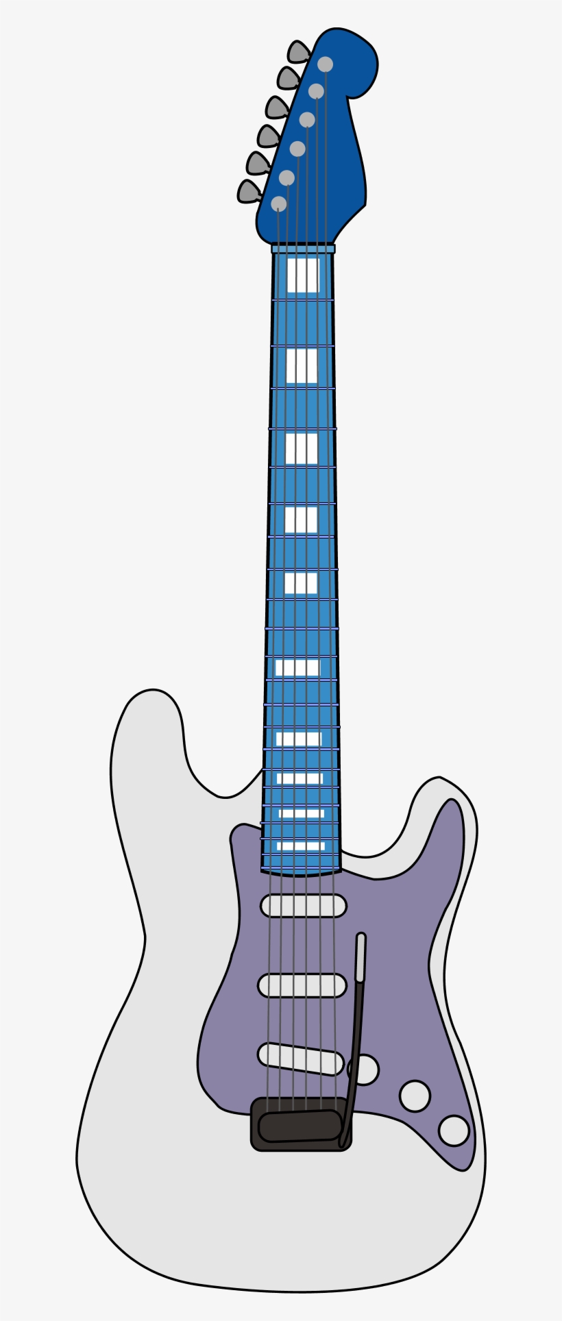Electric Guitar Vector Clip Art - Guitar, transparent png download