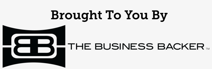 Brought To You By The Business Backer-black And White - Business Backer, transparent png download