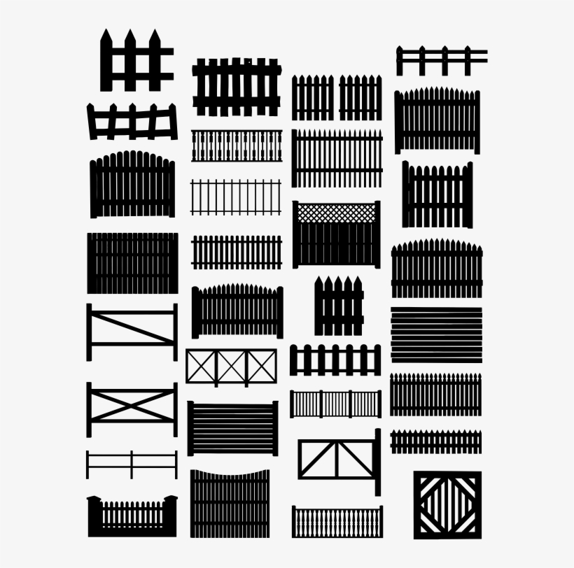 Picket Fence Vector Magiel - Fence, transparent png download