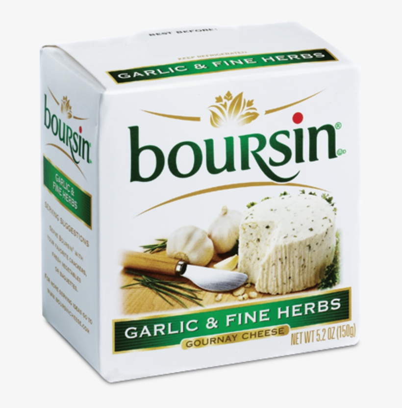 Boursin R Cheese Garlic Fine Herbs, transparent png download